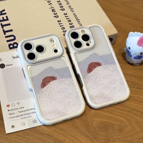 可爱卡通睡觉狗狗新款适用苹果17Promax手机壳iPhone16pro13小米15华为mate80pura70k90reno14荣耀400x300s30
