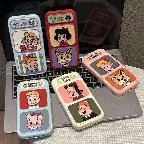 原田治合集磁吸翻盖皮套适用苹果17Promax手机壳iPhone16Pro手机壳iPhone15小米14华为mate80pura70ip13女12