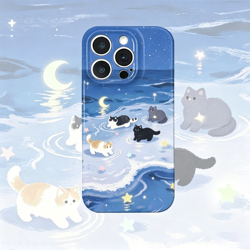 星星大海小猫新款适用苹果17Pro手机壳iPhone16max13小米15华为mate80pura80k90note14荣耀400x300magic7s30
