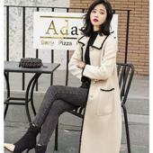 断码 百搭休闲双面毛呢外套 清仓 女装 妃蝶轩 时尚 大码 秋季 8821