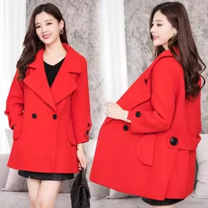 女装 清仓 春秋装 春秋季 休闲百搭毛呢外套2076 妃蝶轩 时尚 断码