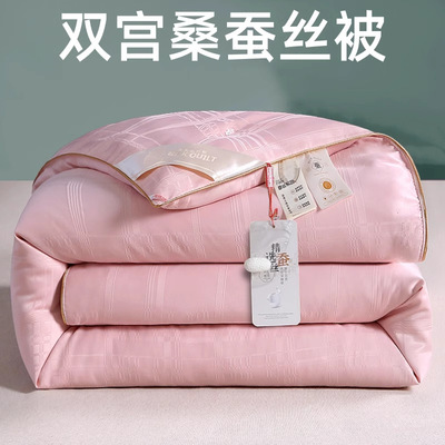 正品蚕丝被桑蚕丝夏被空调被春秋被芯加厚冬被子母被拉链款被