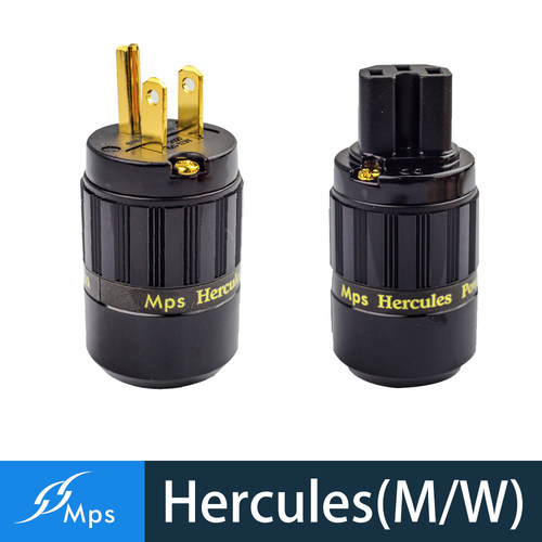 台湾MPS Hercules-(M/W)镀金发烧CD功放前级后级电源插座插头