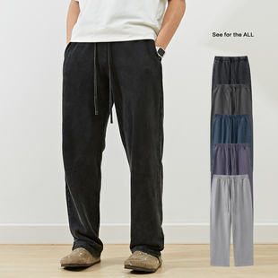 男 卫裤 SeefortheALL 重磅直筒运动休闲裤
