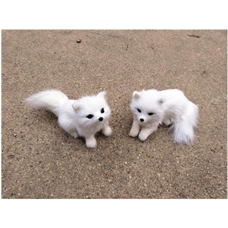 毛绒玩具卡通宝宝白狐仿真动物