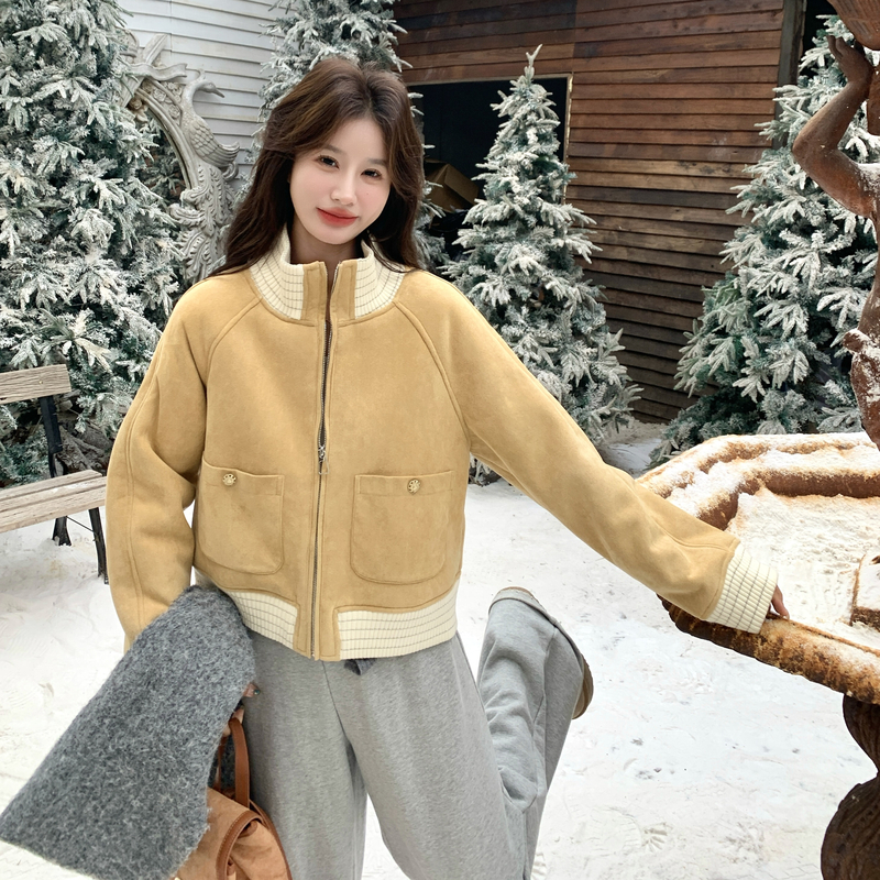 皮毛一体外套155-8687-P185K260,女装短外套,世纪海洋 皮毛一体外套155-8687-P185K260,女装短外套,世纪海洋