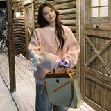 【雪景】毛呢棒球服(玩偶可拆卸)155-2468-P155控235，女装短外套，世纪海洋