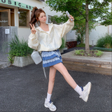 韩系减龄木耳边碎花连帽防晒衣服女夏薄款宽松设计感小众运动外套，女装套装/套裙，世纪海洋