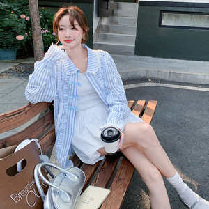 蕾丝防晒衬衫外套155-8530-P125控195图片
