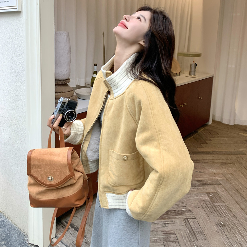 皮毛一体外套155-8687-P185K260,女装短外套,世纪海洋