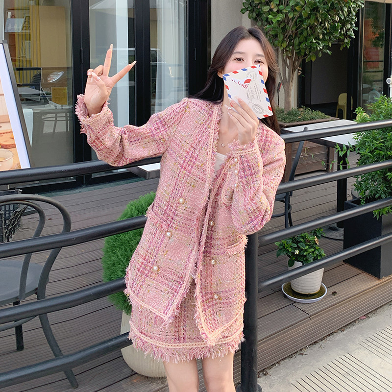 小香风外套和短裙套装155-137-P170控238，单上衣P135控195,商品下架区,世纪海洋