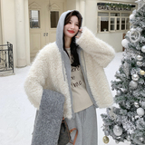 撞色拼接防风抽绳连帽宽松短外套155-8713-P195K295,女装短外套,世纪海洋,浙宝-网红风 撞色拼接防风抽绳连帽宽松短外套155-8713-P195K295,女装短外套,世纪海洋,浙宝-网红风