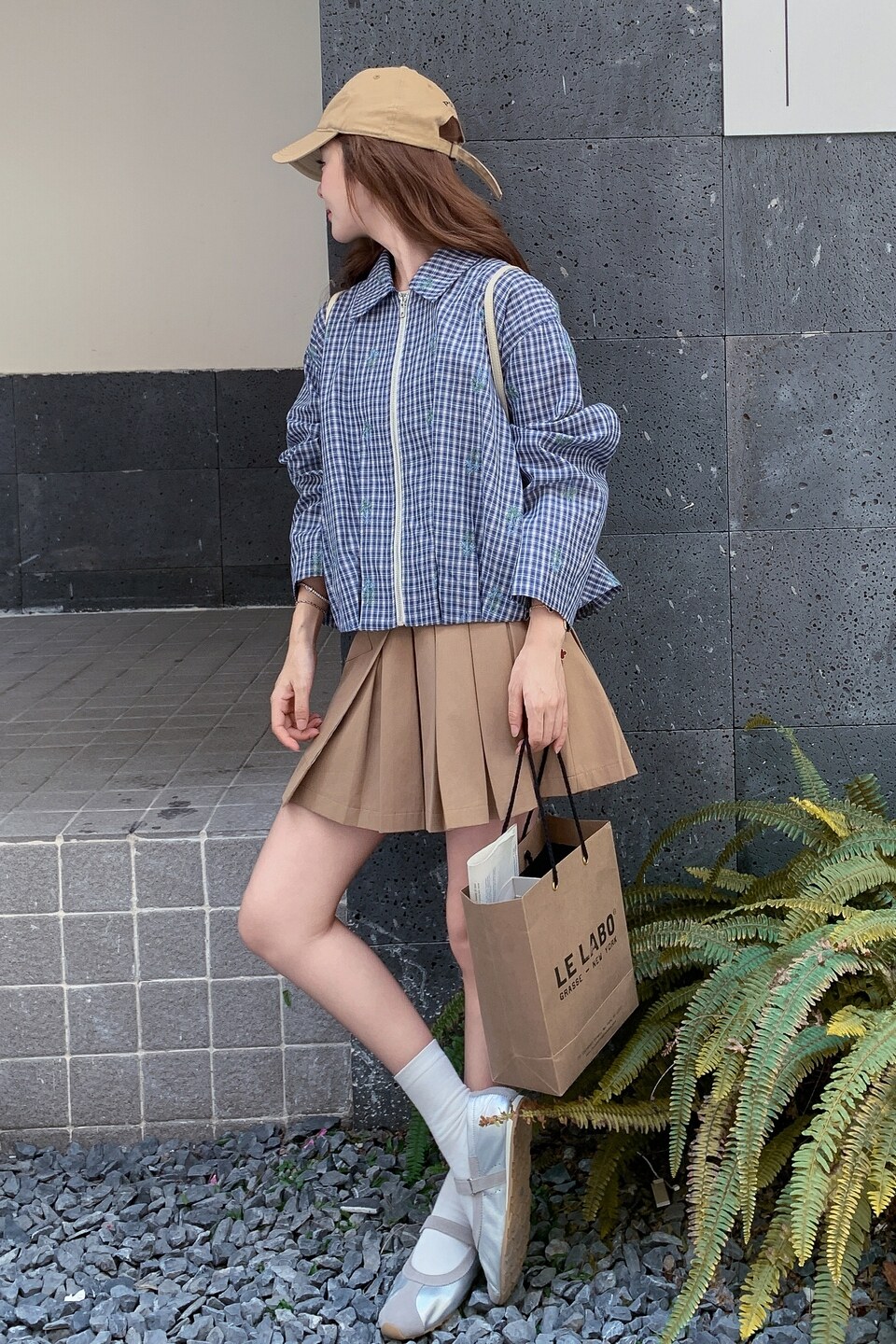 [现货]法式刺绣蓝格夹克外套155-8659-P165K235,女装短外套,世纪海洋