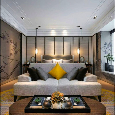 c5邱德光作品奢华新古典实景照片CAD施工图纸效果图别墅样板