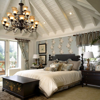 美式乡村风格别墅设计案例室内设计参考图片资料