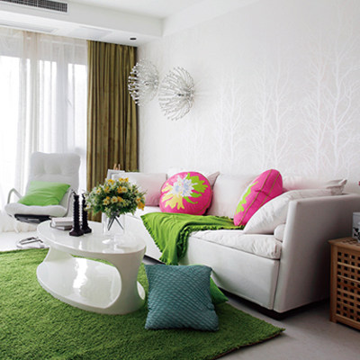 49套现代简约时尚素色室内样板房实景高清照片合集资料