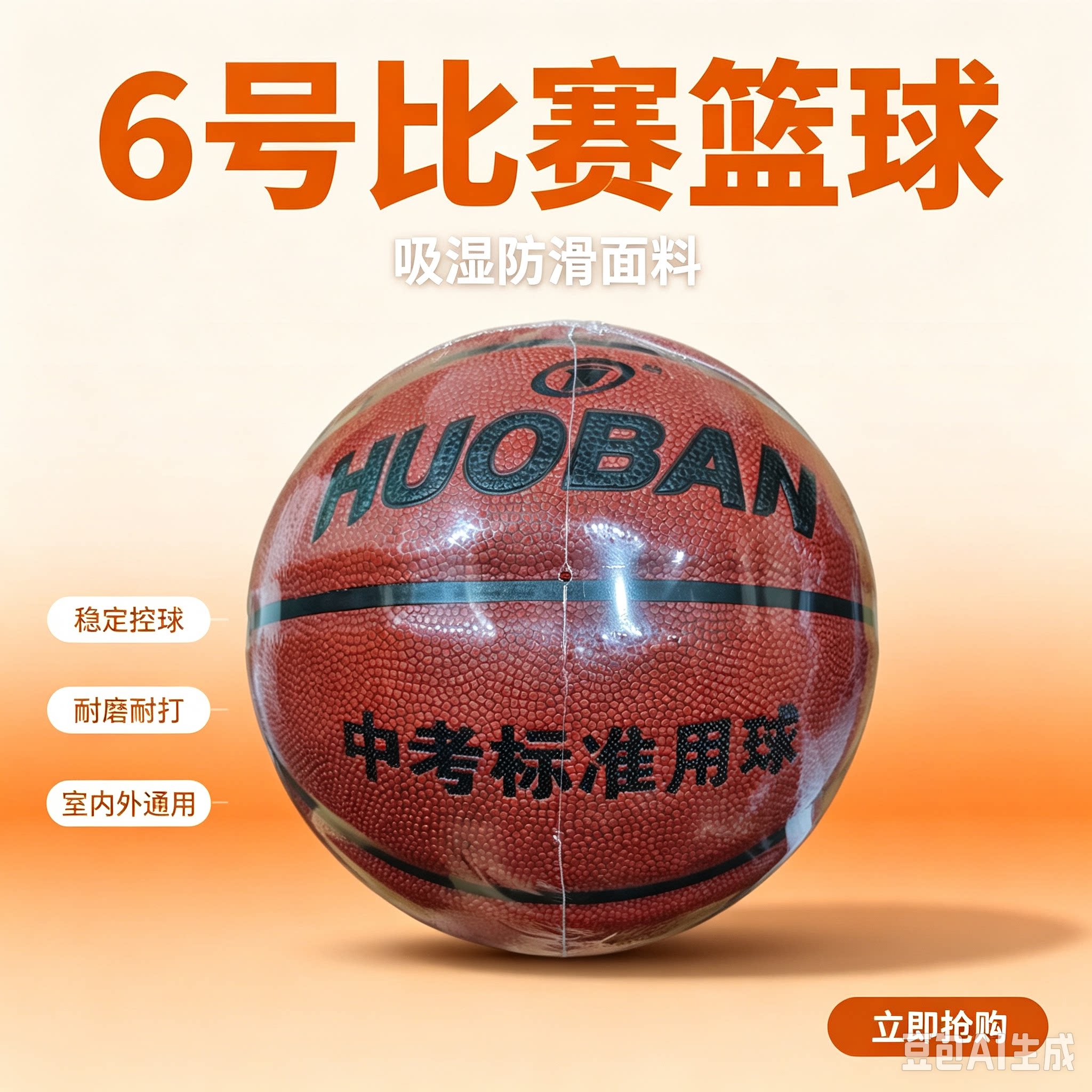 运动伙伴6号篮球中小学生体育考篮球