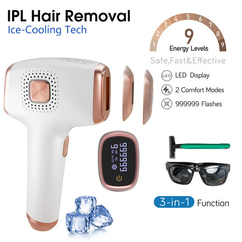 Portable Ice Cooling Skin Rejuvenation Hair Removal Clipper