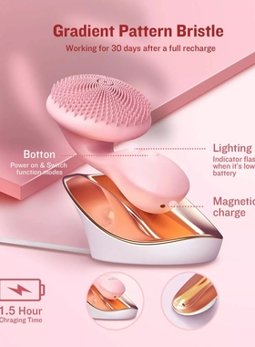 Rotation Silicone Face Brush Facial Pore Cleansing Brush