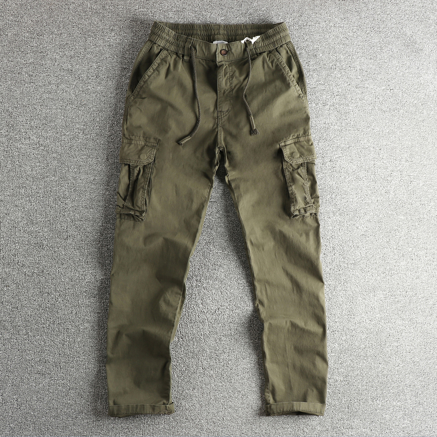 复古潮牌梭织棉弹工装休闲裤