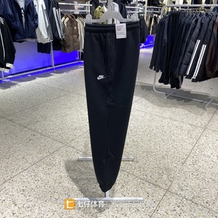 男针织加绒保暖刺绣运动休闲束口长裤 新款 FN3809 冬季 Nike耐克正品