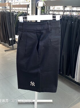 MLB正品夏季新款女针织透气舒适简约百搭运动休闲短裤3FSMB0633