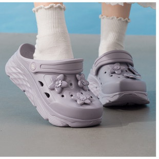 Skechers斯凯奇正品夏季新款女子户外休闲洞洞鞋沙滩凉鞋111675
