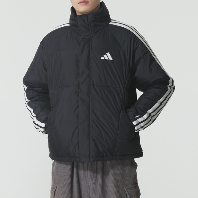 Adidas阿迪达斯正品新款冬季男子宽松立领运动休闲羽绒服KC2487