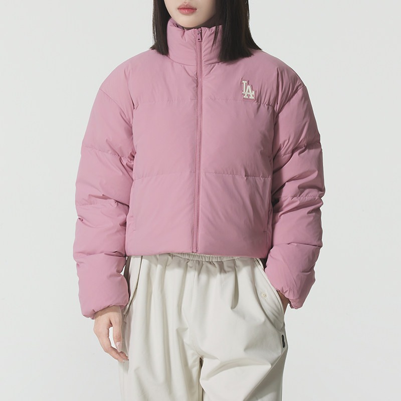 MLB正品新款冬季女款立领短款运动百搭时尚休闲羽绒服3FDJB0456