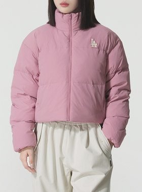 MLB正品新款冬季女款立领短款运动百搭时尚休闲羽绒服3FDJB0456