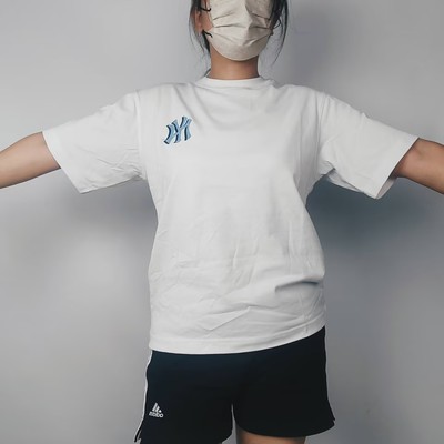 MLB正品夏季男女宽松休闲短袖T恤