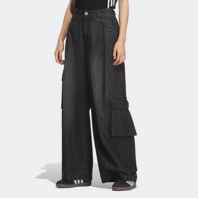 Adidas阿迪达斯三叶草正品新款春秋女子牛仔休闲运动长裤KC5825