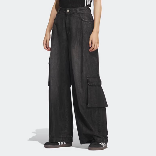 Adidas阿迪达斯三叶草正品新款春秋女子牛仔休闲运动长裤KC5825