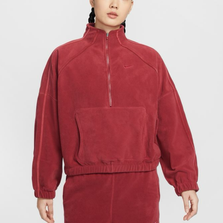 Nike耐克正品新款春秋女子半拉链休闲运动长袖卫衣套头衫HV3716