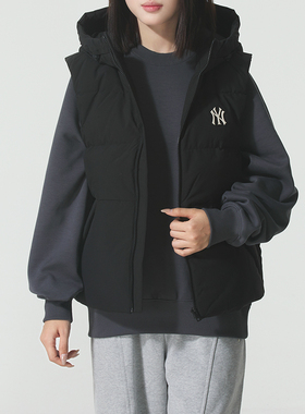 MLB正品新款冬季男女同款时尚百搭户外运动休闲羽绒马甲3ADVB0456