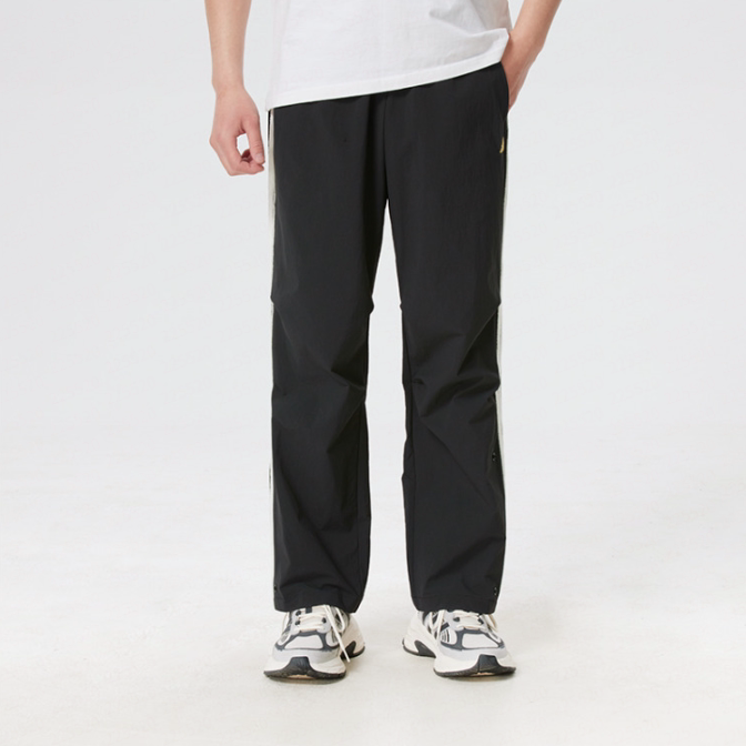 Adidas阿迪达斯正品新款传球男款运动系带三道杠梭织长裤KR3077