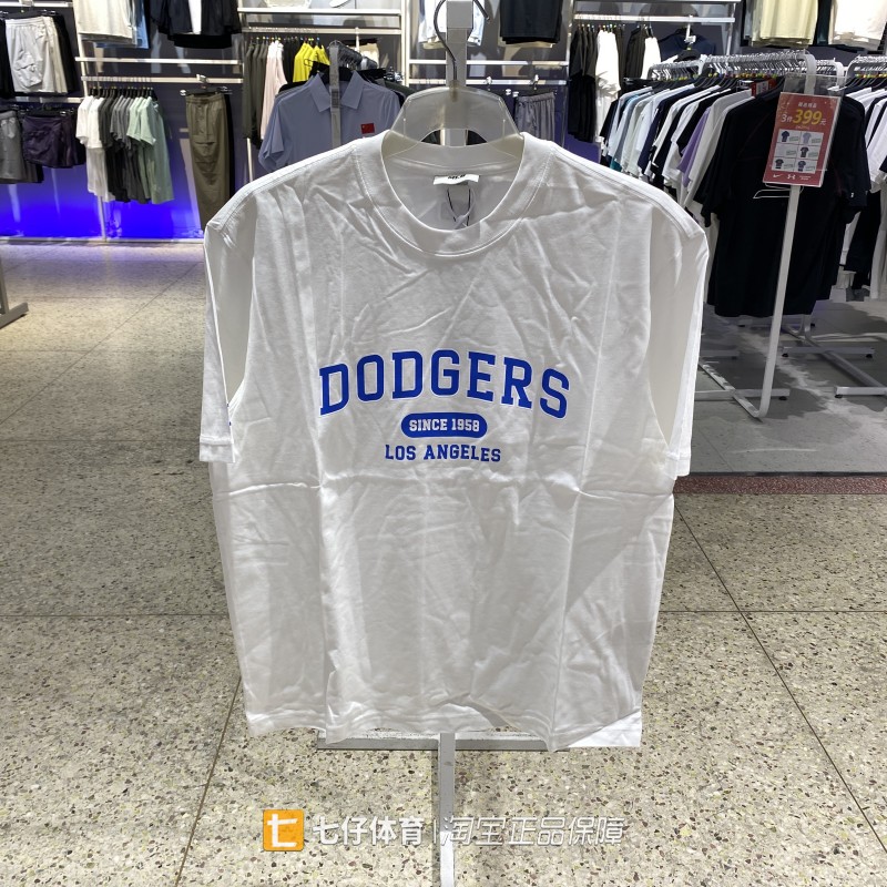 MLB正品新款夏季男女纯棉印花logo百搭运动休闲短袖T恤3ATSV0243图片