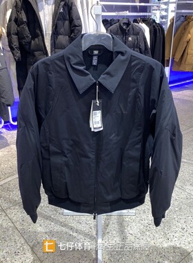 Adidas阿迪达斯正品春季新年款男加绒翻领户外运动休闲夹克JZ4192