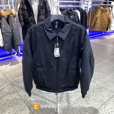 阿迪达斯男翻领梭织运动休闲夹克