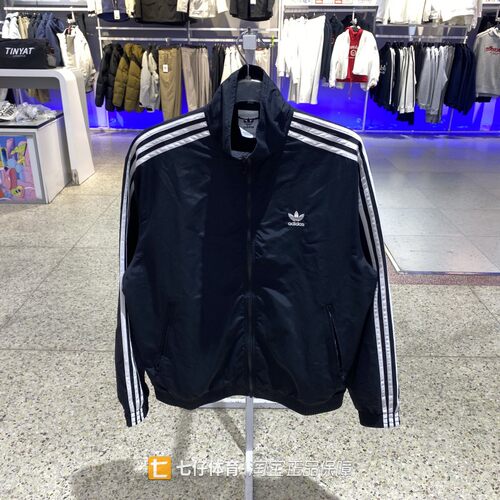 阿迪达斯三叶草男立领梭织夹克