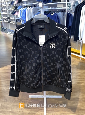 MLB正品秋季新款男女同款针织休闲运动夹克外套3ATRM0844-50BKS