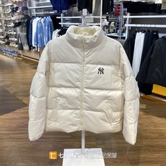 MLB正品新款冬季男女同款立领印花logo运动休闲羽绒服3ADJB0446