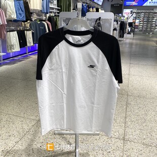 P225U119 夏男女户外梭织圆领拼接休闲短袖 Skechers斯凯奇正品 新款