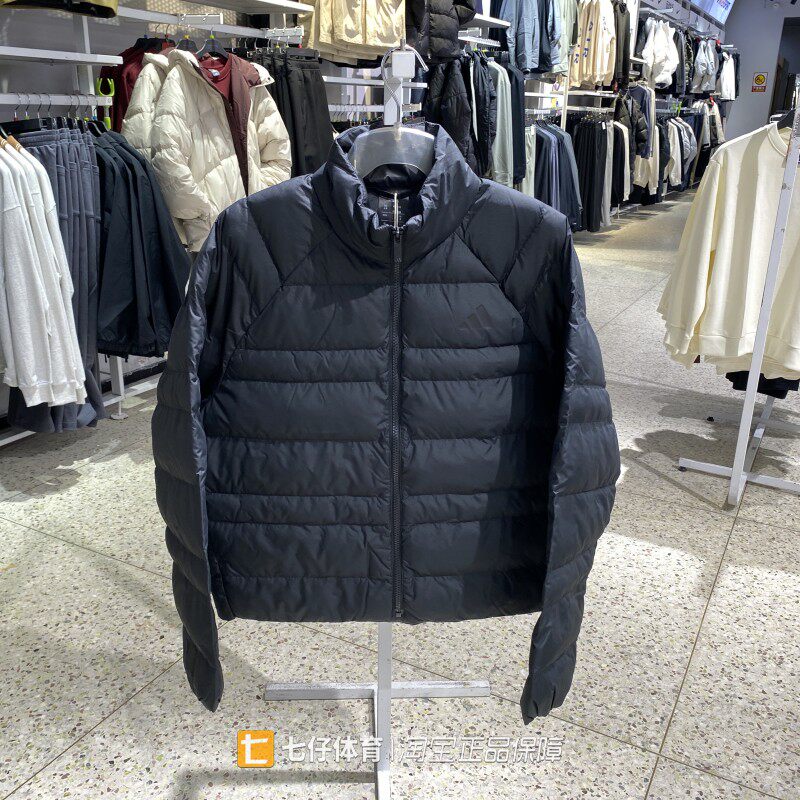 Adidas阿迪达斯正品冬新款女梭织立领保暖时尚百搭休闲棉服KF2715