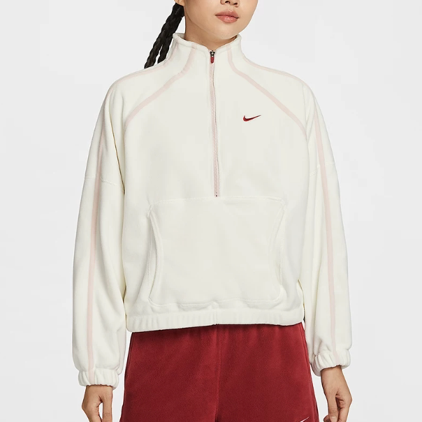 Nike耐克正品新款春秋季女款日常通勤摇粒绒无帽夹克外套IQ3836