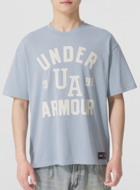 UA安德玛正品新款夏季男款圆领针织百搭透气运动短袖T恤1390179