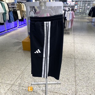 Adidas阿迪达斯正品新款夏季男子款针织运动休闲五分短裤JE6405