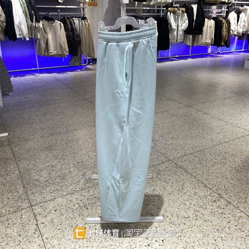 Puma彪马正品新款冬女子加绒远红外保暖阔腿运动休闲长裤635729