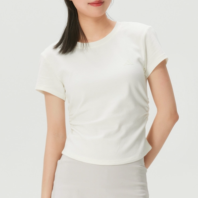 Adidas阿迪达斯正品新款夏季女款修身针织时尚运动短袖T恤KR7577