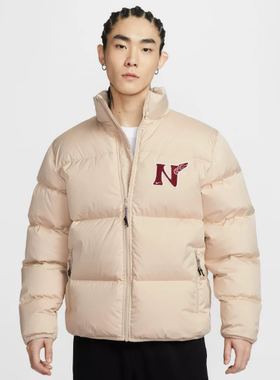 Nike耐克正品新款秋冬季男款刺绣高领无帽休闲羽绒服外套IQ3706